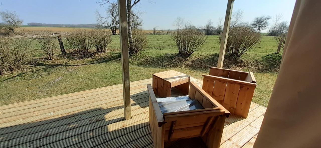 Tente Cabane Du Camping Hautoreille Bannes  Exteriör bild